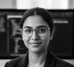 Sara, Data Scientist at Readalike Finder, portrait with laptop in soft light.